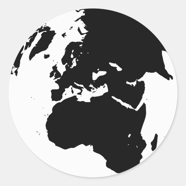 Sticker Rond Globe (Devant)
