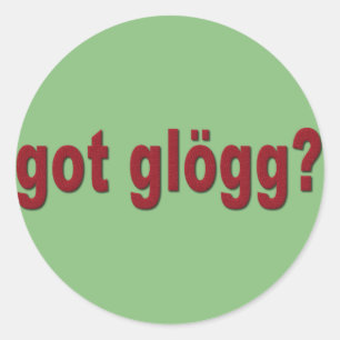 Sticker Rond glogg obtenu ? Boire drôle de Scandinave