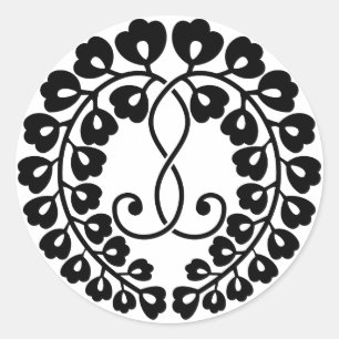Sticker Rond glycine de Kujō