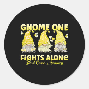 Sticker Rond Gnome One Seul Contre Tous Ruban Jaune de Sensibil
