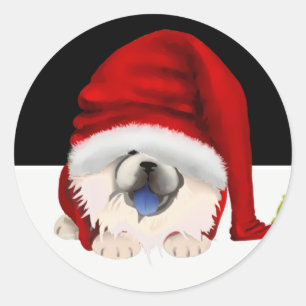 Sticker Rond GNOME pour les Chowlidays -autocollants chow à la