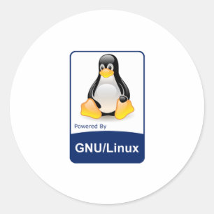 Sticker Rond GNU/Linux