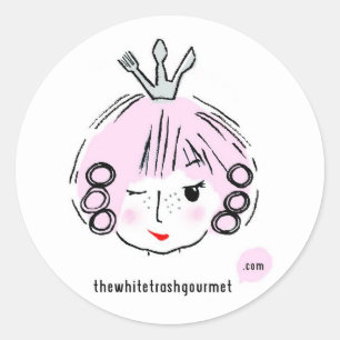 Sticker Rond Godes TWTG