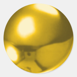 STICKER ROND GOLD BALL