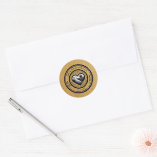 Sticker Rond Gold California Passport
