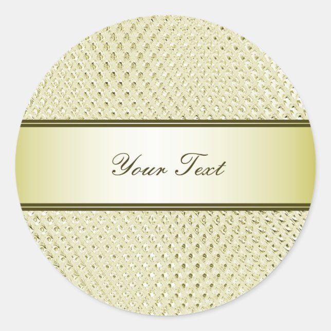 Sticker rond Gold Design Classic (Devant)