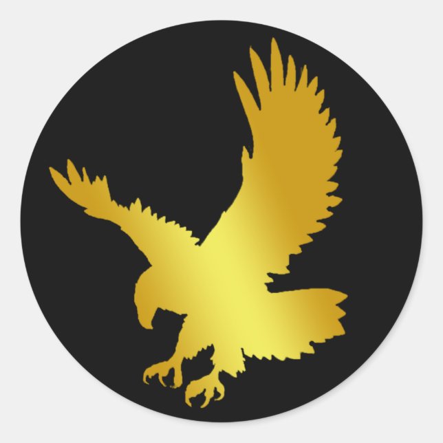 STICKER ROND GOLD EAGLE (Devant)