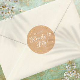 Sticker Rond Gold Love Hearts Prêt à Pop Baby shower Boho