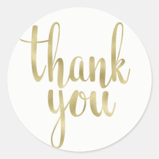 Sticker Rond Gold merci autocollants, feuille, rond