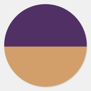 Sticker Rond Gold & Royal Purple Strike fête d'anniversaire