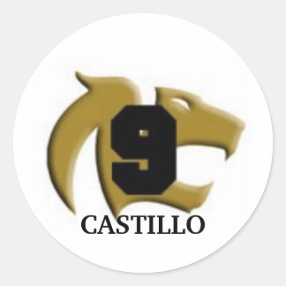 Sticker Rond goldcougar, CASTILLO