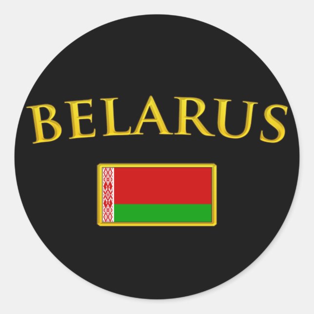 Sticker Rond Golden Belarus (Devant)