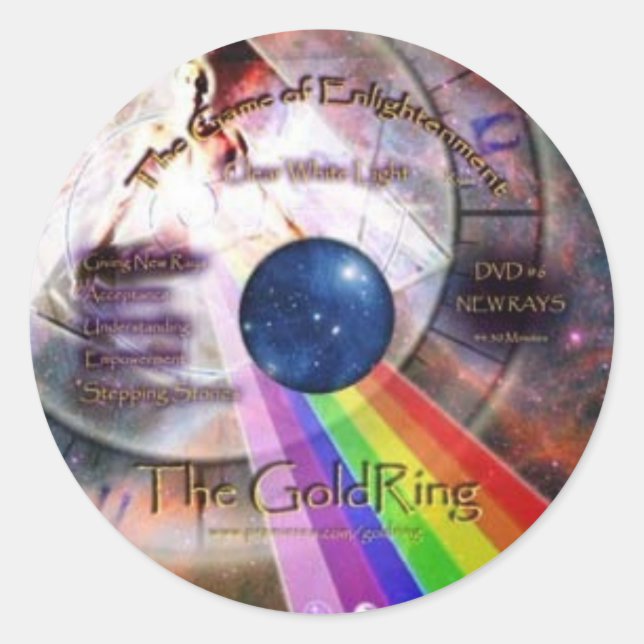 Sticker Rond GoldRing Jeu des Lumières (Devant)