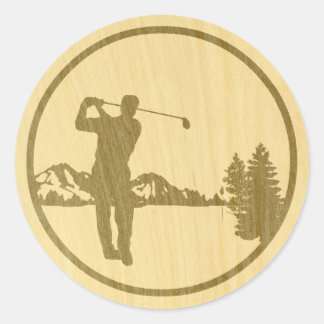 Sticker Rond Golf