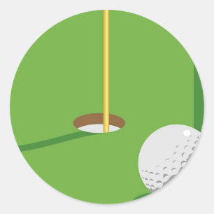 Sticker Rond Golf