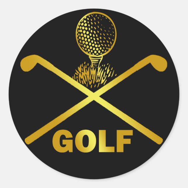 STICKER ROND GOLF (Devant)