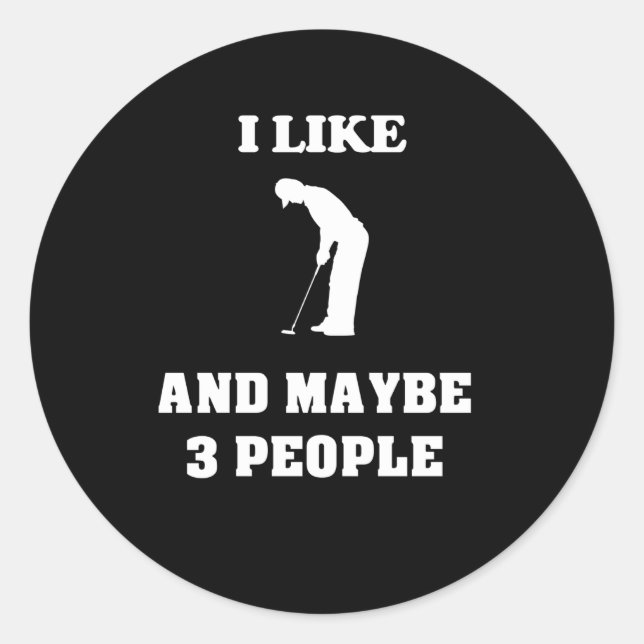 Sticker Rond Golf (Devant)