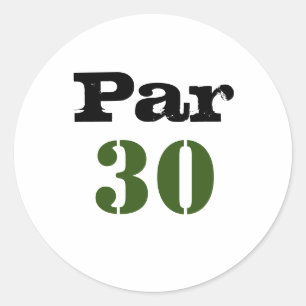 Sticker Rond Golf 30ème anniversaire