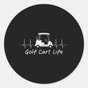 Sticker Rond Golf Part Life Amusante Plaisanterie Parodie Golfi