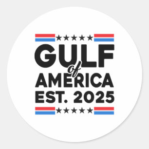 Sticker Rond Golfe D'Amérique