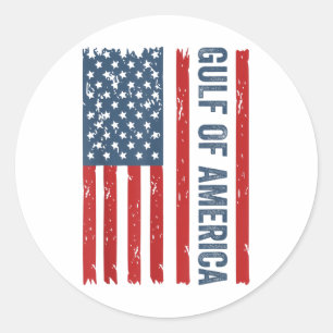 Sticker Rond Golfe Des Etats-Unis Est 2025 Funny Golfe D'Usa Am