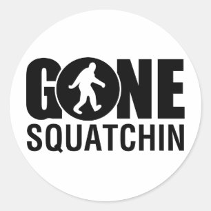 Sticker Rond Gone Squatchin