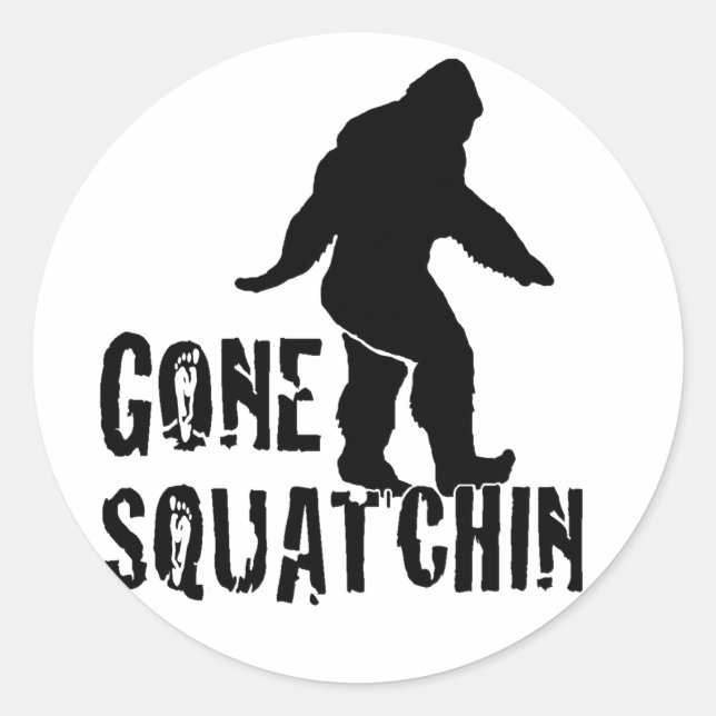 Sticker Rond Gone Squatchine 2 (Devant)