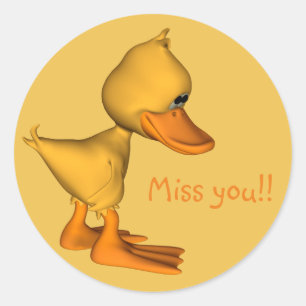 Sticker Rond Goober the Duck