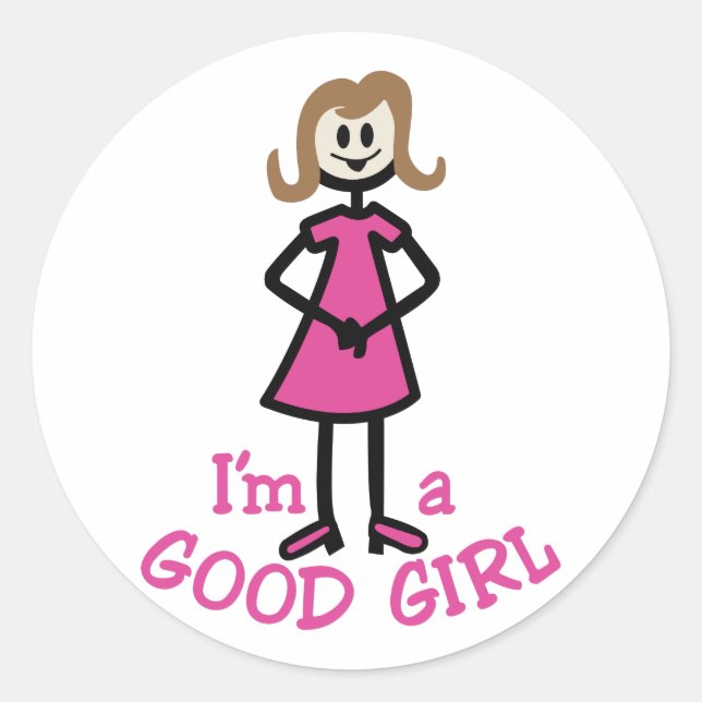Sticker Rond Good girl (Devant)