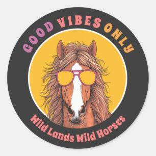 Sticker Rond Good Vibes Only - Rivière