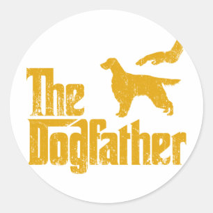 Sticker Rond Gordon Setter