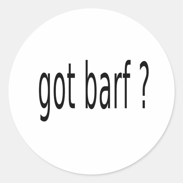 STICKER ROND GOT BARF (Devant)