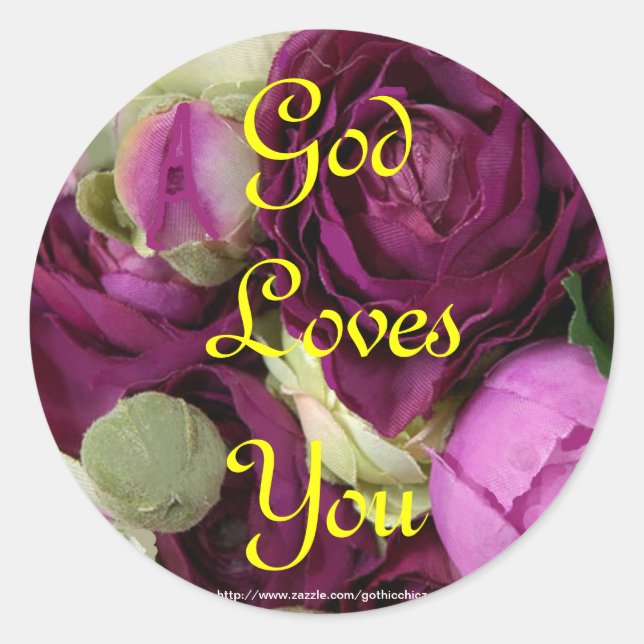 Sticker Rond GothicChicz par feuille de 20 (Devant)
