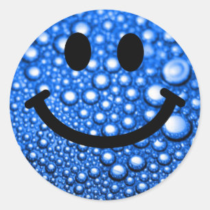 Sticker Rond gouttelettes d'eau