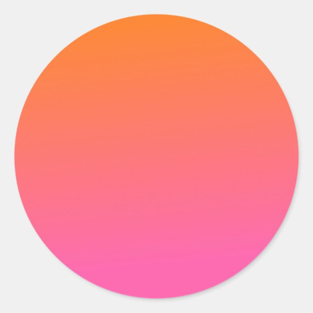 Sticker Rond Gradient orange et rose (Devant)