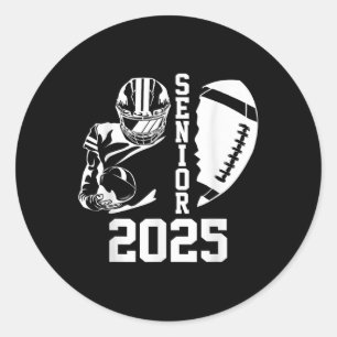 Sticker Rond Graduate Senior Cl De 2025 Graduation American Foo