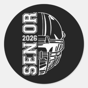 Sticker Rond Graduate Senior Cl De 2026 Graduation American Foo