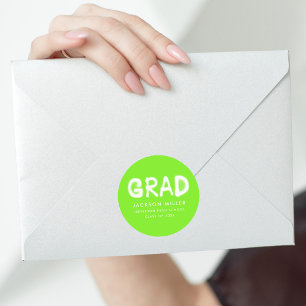 Sticker Rond Graduation de peinture au Spray vert de chaux