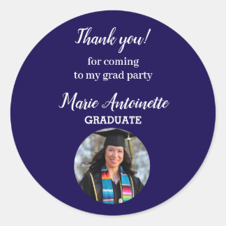 Sticker Rond Graduation Party Merci moderne