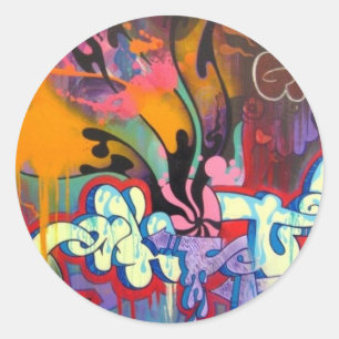 Sticker Rond Graffiti