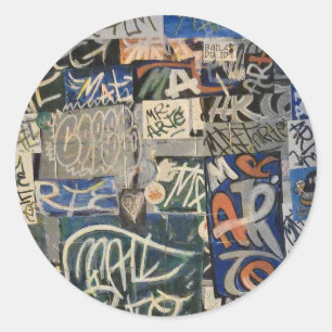 Sticker Rond Graffiti coloré