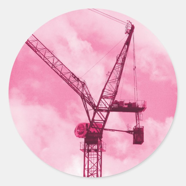 Sticker Rond Graine rose (Devant)