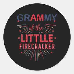 Sticker Rond Grammy Du Petit Pirateur 4 juillet Naissance
