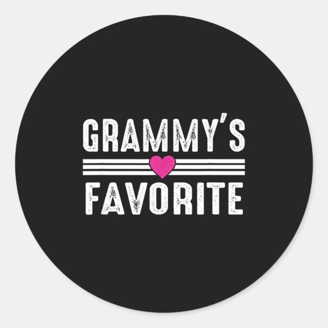 Sticker Rond Grammy's Favorite  (Devant)
