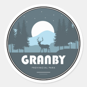 Sticker Rond Granby Provincial Park Deer
