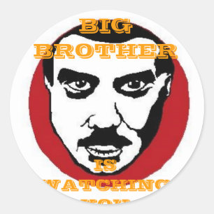 STICKER ROND GRAND FRÈRE VOUS REGARDE