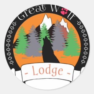 STICKER ROND GRAND LODGE DE LOUP
