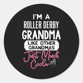 Sticker Rond Grand-mère Roller Derby