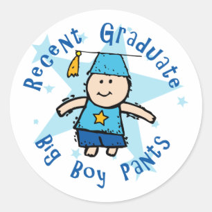 Sticker Rond Grand pantalon de garçon
