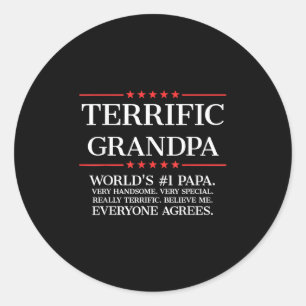 Sticker Rond Grand-père des hommes